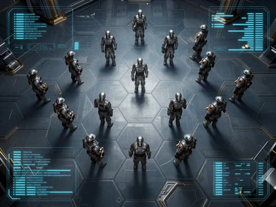 Iron Orchard Tactics - turn-based tactical strategy game with futuristic military units